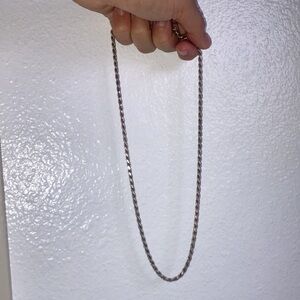Italian chain necklace 925 infinity silver